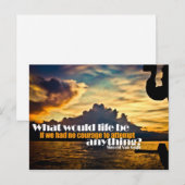 Carte postale personnalisée Vie et Courage (Devant / Derrière)