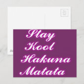 Carte Postale Personnaliser (Devant / Derrière)