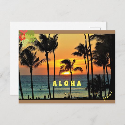 Carte Postale Personnaliser Aloha - Maui (Devant / Derrière)