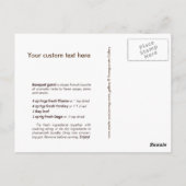 Carte postale Personnaliser Bouquet Herb (Dos)