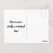 Carte Postale Personnaliser Chat ski sur les pistes enneigées (Dos)