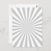 Carte Postale Personnaliser classique Grey Burst Roue de rotatio (Devant / Derrière)