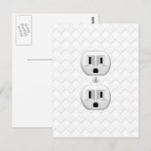 Carte Postale Personnaliser d'amusement de la prise de courant é (Devant / Derrière)