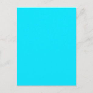 Carte Postale Personnaliser de couleur bleu ciel turquoise