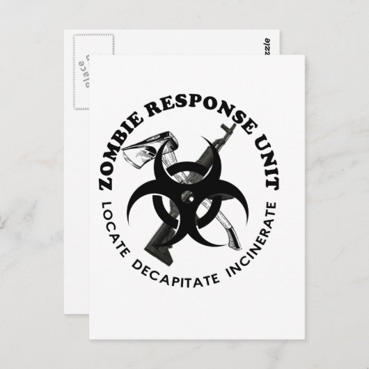 Carte Postale Personnaliser des cadeaux de l'équipe de réponse a (Devant / Derrière)