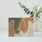 Carte Postale Personnaliser d'impression Retro Abstrait Art (Debout devant)