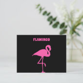 Carte Postale Personnaliser Flamant rose rose (Debout devant)