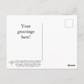 Carte postale Personnaliser Garden Sage Herb (Dos)