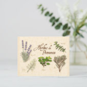 Carte postale Personnaliser Herbes de Provence (Debout devant)