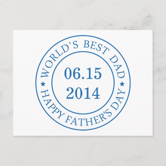 Carte Postale Personnaliser la date personnalisable - Bonne Fête (Devant)