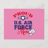 Carte Postale Personnaliser le badge de chien Maman de l'armée d (Devant)