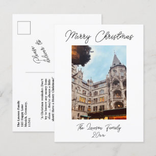 Carte Postale Personnaliser le marché de Noël Munich Allemagne P