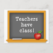 Carte Postale Personnaliser les enseignants ont un cours: (Devant)