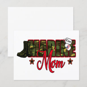 Carte Postale Personnaliser Marine Maman avec le chien Balise