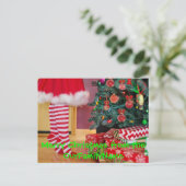 Carte postale Personnaliser Noël Arbre (Debout devant)