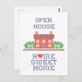 Carte postale Personnaliser Open House (Devant / Derrière)