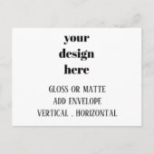 Carte Postale Personnaliser ou Adapter (Devant)