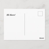 Carte Postale Personnaliser silhouette du soldat (Dos)