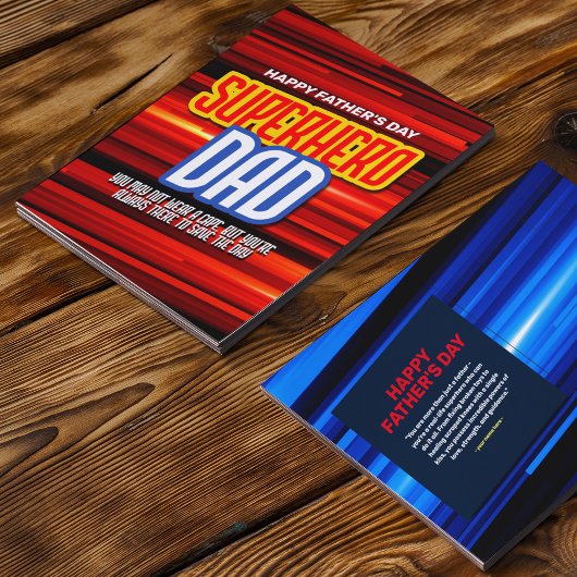 Carte Postale Personnaliser SuperHero Papa