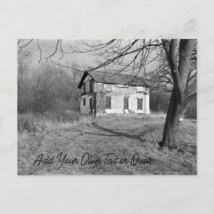 Carte Postale Personnalisez cette maison abandonnée dans les boi
