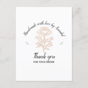 Carte Postale Personnalisez "Fabriqué avec amour"  