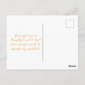 Carte Postale Personnalisez Pierre le lapin Merci (Dos)