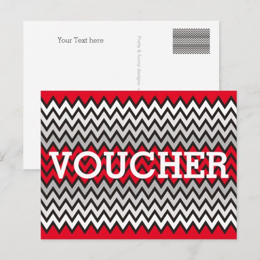 Carte Postale Personnalisez votre bon avec texte, signe, image e (Devant / Derrière)