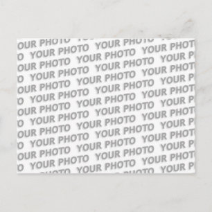 Carte Postale Personnalisez votre texte, image et couleur arrièr
