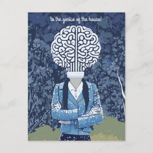 Carte Postale Personne de cerveau