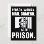 Carte Postale Personne. Femme. Mec. Caméra. Prison. (Devant / Derrière)