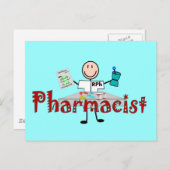 Carte Postale Personne-ressource du pharmacien—Cadeaux (Devant / Derrière)