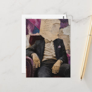 Carte Postale Personne sans visage Collage de médias mixtes