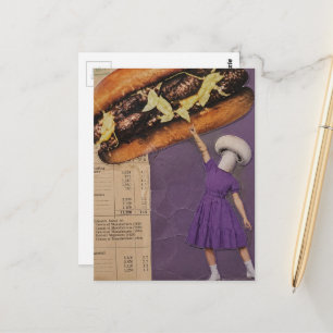 Carte Postale Personne Silly Mushroom Cheeseburger