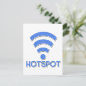 Carte Postale Personne Wi-Fi Hotspot (Debout devant)