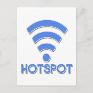 Carte Postale Personne Wi-Fi Hotspot