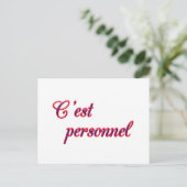 Carte postale personnelle (Debout devant)