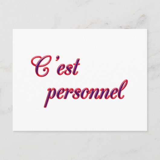 Carte postale personnelle (Devant)