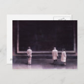 Carte Postale Personnes à une exposition 1990 (Devant / Derrière)