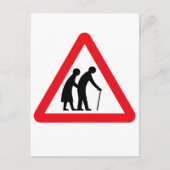 Carte Postale Personnes âgées (1), Signal de circulation, Royaum (Devant)