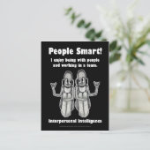 Carte Postale Personnes intelligentes - Vide (Debout devant)