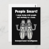 Carte Postale Personnes intelligentes - Vide (Devant / Derrière)