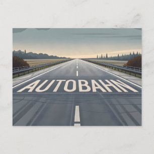Carte Postale Perspective artistique de la route infinie de l'Au