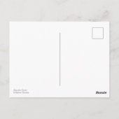 Carte Postale Perspective guitare acoustique Cordes Noir Blanc (Dos)