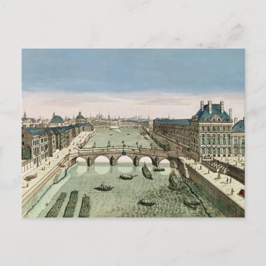 Carte Postale Perspective Paris depuis le Pont Royal (Devant)