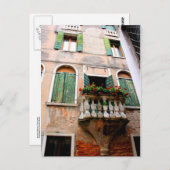 Carte Postale Perspective romantique de balcon (Devant / Derrière)