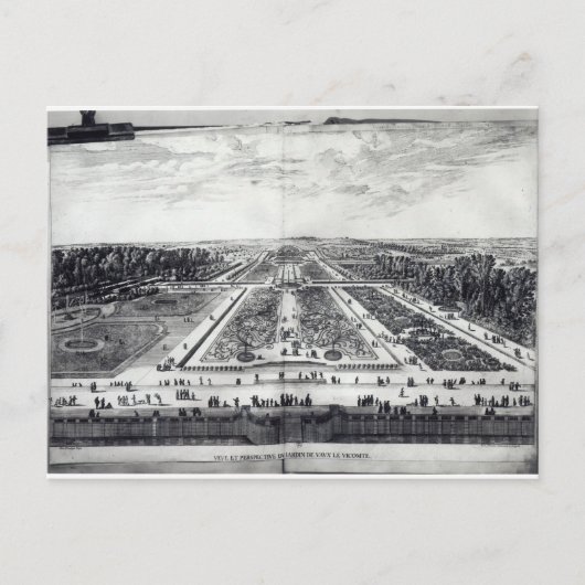 Carte Postale Perspective Vue sur le jardin (Devant)