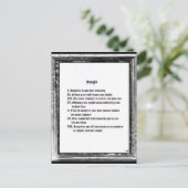 Carte Postale Perspicacité (Debout devant)