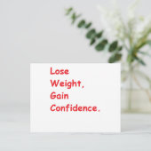 Carte Postale perte de poids (Debout devant)