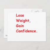 Carte Postale perte de poids (Devant / Derrière)