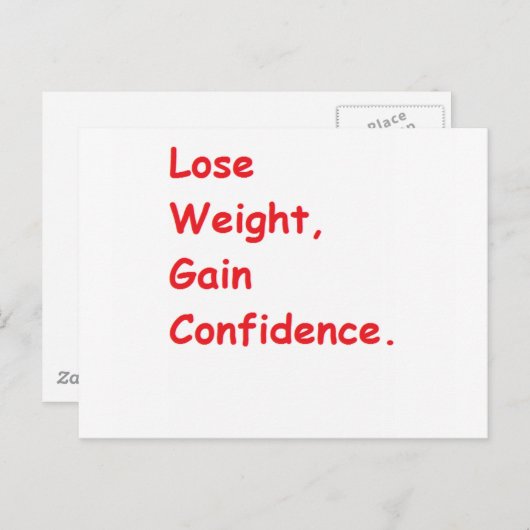 Carte Postale perte de poids (Devant / Derrière)